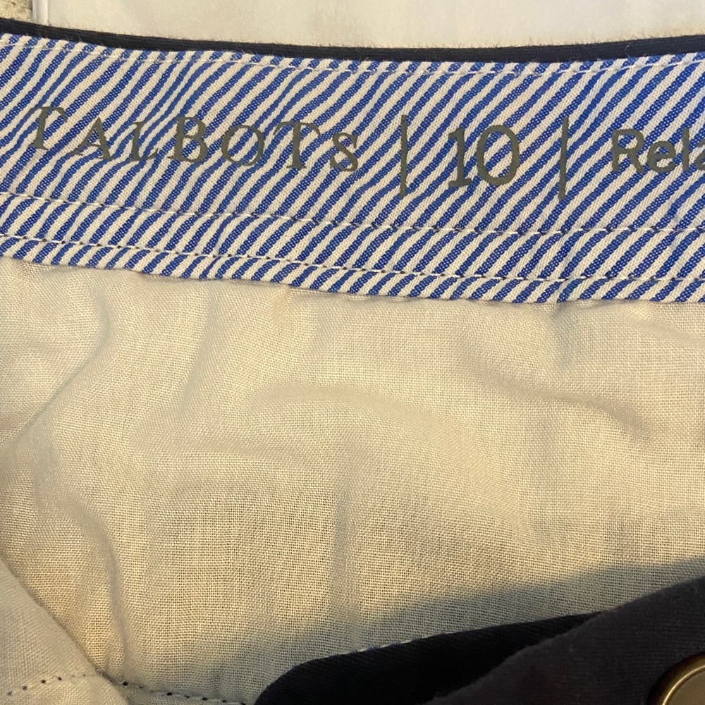 Talbots Indigo Relaxed Chinos Preppy Size 10 - Picture 2 of 5